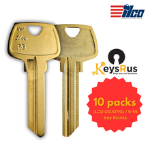 ILCO O1007RG / S-55 Key Blanks – 10 Pack | Nickel Silver | 6 Pin | Genuine ILCO Brand