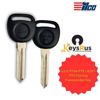 ILCO PT04-PT5 / B107-PT5 Cloning Transponder Key | Buick & Pontiac 2004–2009 | Megamos 13 Chip
