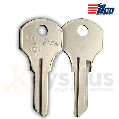 ILCO R1000T Key Blanks – 10 Pack | Residential & Commercial Use | Nickel-Plated Brass
