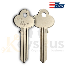 ILCO R1001EL / SK4 Key Blanks – 10 Pack | 7 Pin | Nickel Plated Brass | Genuine ILCO Brand