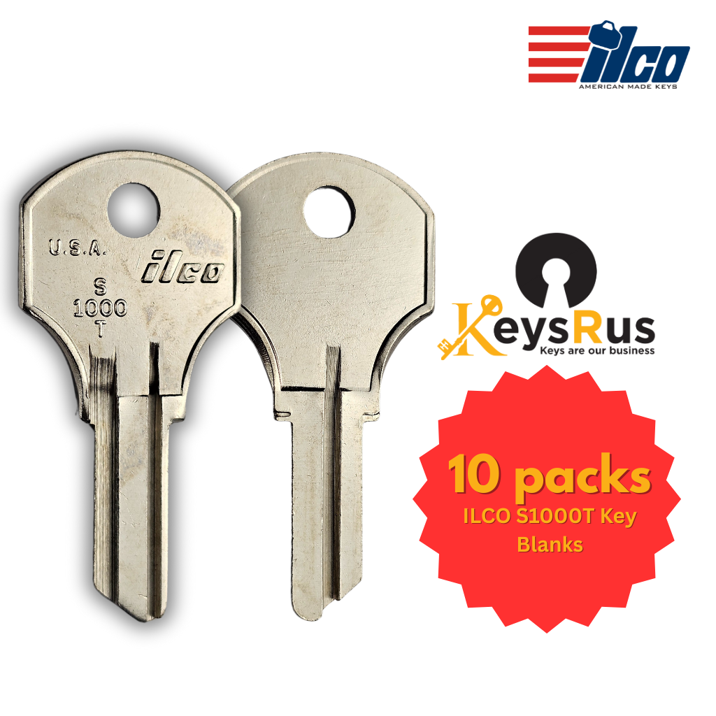 S1000T 10/Pack ILCO | High-Quality Key Blanks