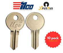 ILCO S1042ZP Toolbox Key Blank – Nickel Plated Brass – Fits Globe Wernicke, Illinois, Lehigh, Meilink 10 Pack