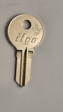ILCO S1042ZP Toolbox Key Blank – Nickel Plated Brass – Fits Globe Wernicke, Illinois, Lehigh, Meilink 10 Pack