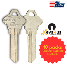 ILCO SC21 / A1145CE Key Blanks – 6-Pin – Nickel-Plated Brass – CE Section – 10 Pack – Uncut for Schlage Locks