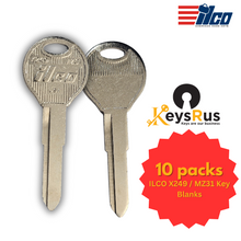 ILCO X249 / MZ31 Key Blanks – 10 Pack | Mazda Key Blank for 1997–2004 Vehicles | Nickel-Plated Brass