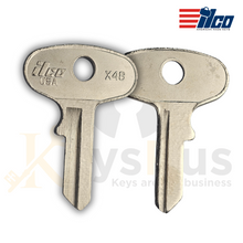 Ilco X48 Key Blanks – 10 Pack for Yamaha Motorcycles | Nickel‑Plated Brass (Uncut)
