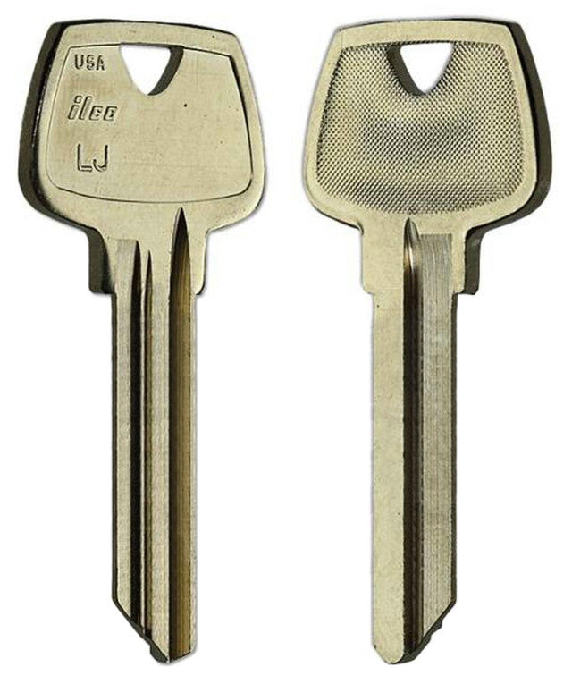 ILCO O1007LJ Sargent Key Blank – 6-Pin – 10/Pack | LJ Section | Nickel Silver