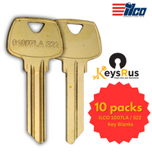 ILCO 1007LA / S22.5 Key Blanks – 10 Pack | 5-Pin LA Section Key for Sargent Locks | Nickel Silver