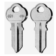 ILCO 1041G / CG1 Key Blanks – 10 Pack | Multi-Use Brass Key Blank for Chicago, Amana, Chevrolet, Harley Davidson