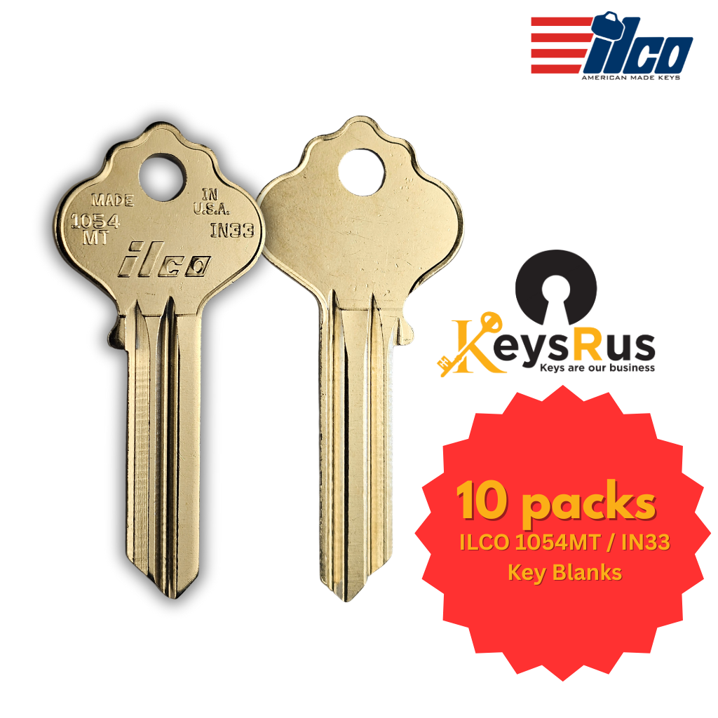 ILCO 1054MT / IN33 Key Blanks – 10/Pack