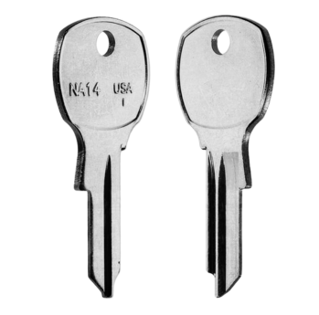 ILCO 1069L / NA14 Key Blanks – 50 Pack | Fits NCL, National Cabinet, American Device, Florence, Mosler, Bommer & More