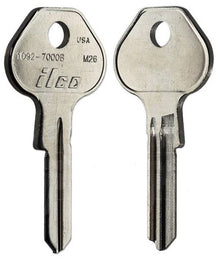 ILCO 1092-7000B / M26 Key Blanks – 10 Pack | Master Padlock Pro Series 6-Pin Key Blanks | Nickel-Plated Brass