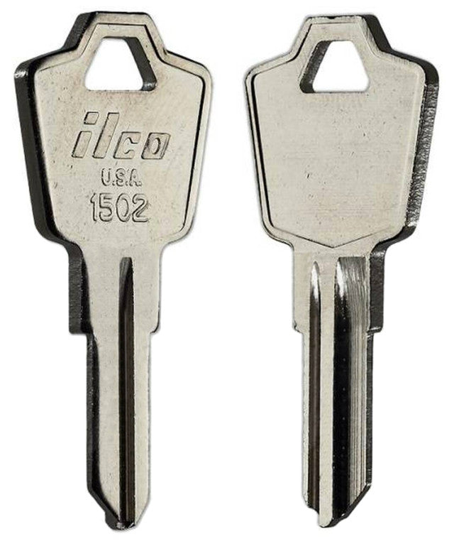 ILCO 1502 / ES8 Key Blanks – 10 Pack | Nickel Plated Brass | Compatible with ESP, Furniture, Alarm & Switch Locks