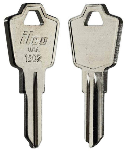 ILCO 1502 / ES8 Key Blanks – 10 Pack | Nickel Plated Brass | Compatible with ESP, Furniture, Alarm & Switch Locks