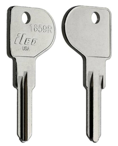 ILCO 1659R Key Blanks – 10 Pack | Canada Post Mailbox Key Blank | Nickel-Plated Brass | Made in USA