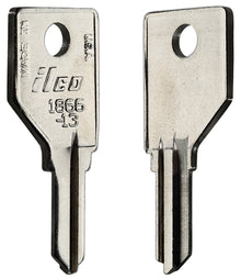 ILCO 1866-13 / PU13 Key Blanks – 10 Pack | Compatible with Furniture & Toolbox Locks | Nickel-Plated Brass