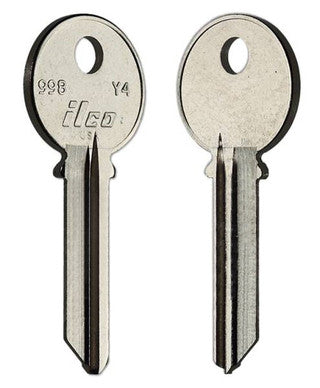 ILCO 998 / Y4 Key Blanks – 10 Pack – 6-Pin G Section Master Key – Fits Yale Locks