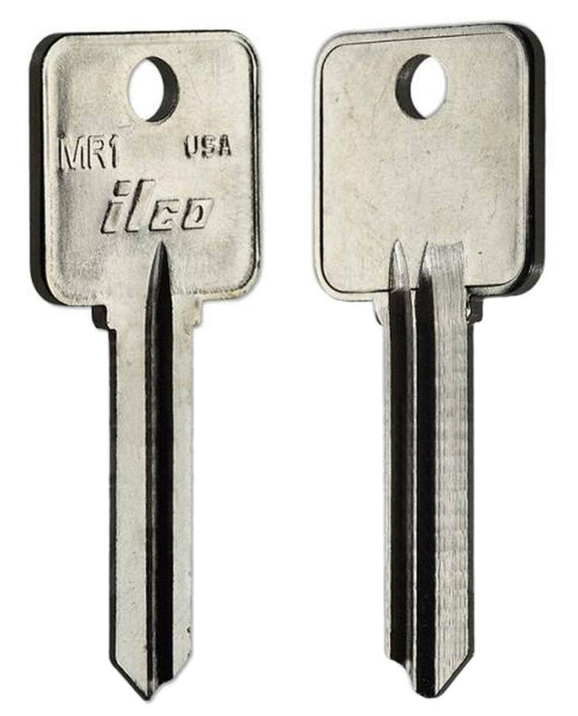 ILCO MR1 Key Blanks – 10 Pack | Fits Metal-Rousseau Mailbox Locks – Nickel-Plated Brass – Made in USA
