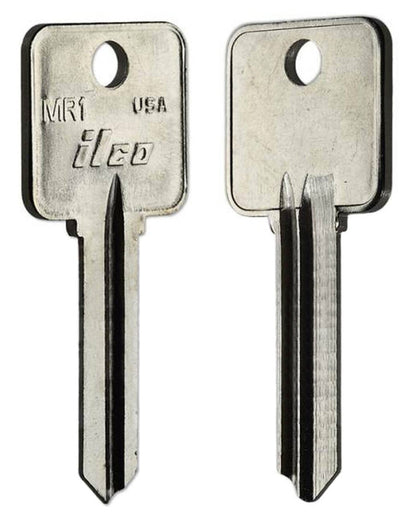 ILCO MR1 Key Blanks – 10 Pack | Fits Metal-Rousseau Mailbox Locks – Nickel-Plated Brass – Made in USA