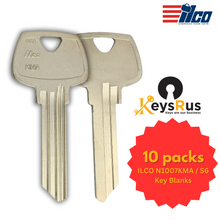 ILCO N1007KMA / S6 Key Blanks – 10 Pack | LN Section | Sargent 6-Pin | Nickel Silver