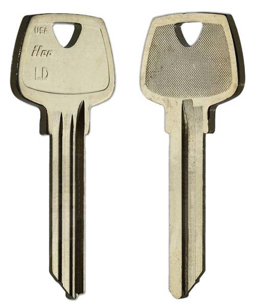 ILCO O1007LD / U07LD Sargent Key Blank – 6-Pin – 10/Pack | LD Section | Nickel Silver