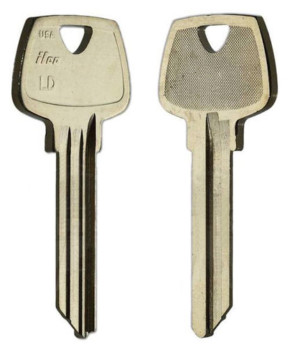 ILCO O1007LD / U07LD Sargent Key Blank – 6-Pin – 10/Pack | LD Section | Nickel Silver
