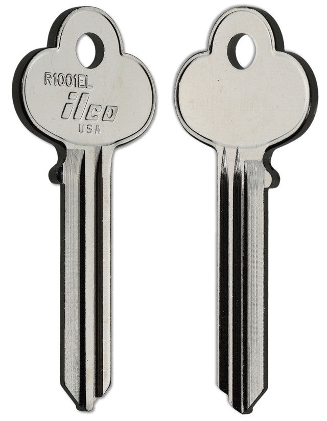 ILCO R1001EL / SK4 Key Blanks – 10 Pack | 7 Pin | Nickel Plated Brass | Genuine ILCO Brand