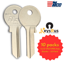 ILCO VR2/VR91 Key Blanks – 10 Pack – Premium Nickel-Plated Brass for Viro, Brinks, Guard Security & More