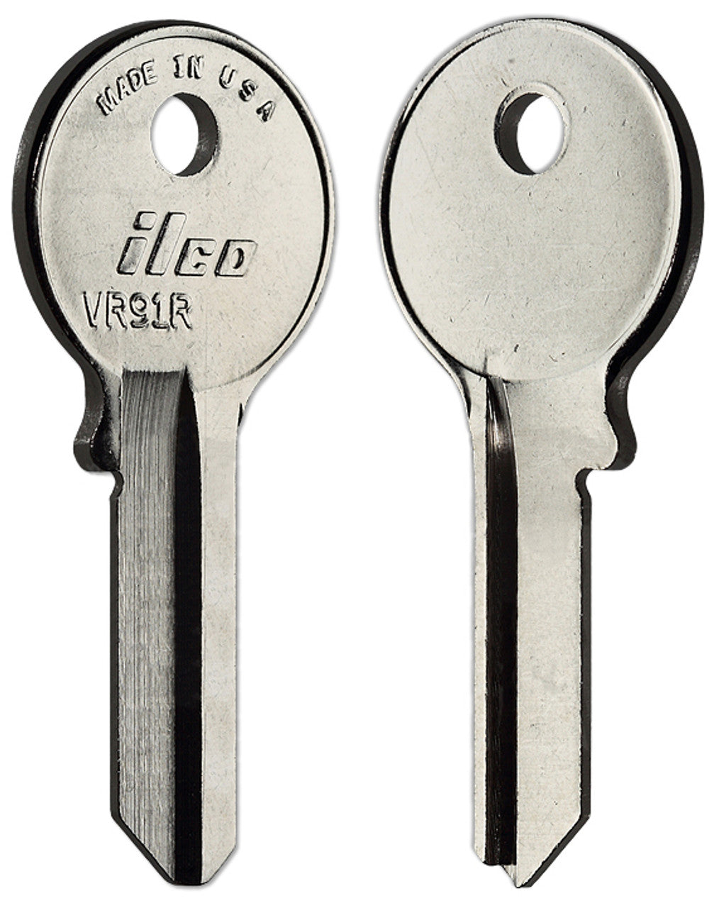 ILCO VR91R Key Blanks – 10 Pack – Nickel-Plated Brass Key Blanks for Viro, Brinks, Guard Security & More