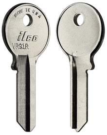 ILCO VR91R Key Blanks – 10 Pack – Nickel-Plated Brass Key Blanks for Viro, Brinks, Guard Security & More