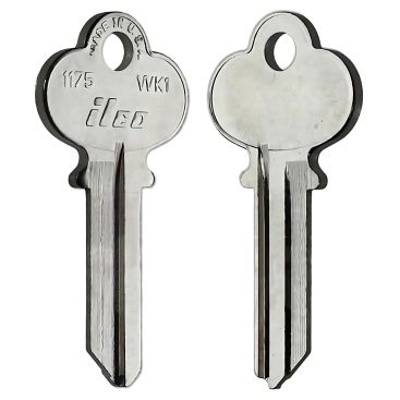 Ilco 1175 / WK1 Key Blank 10-Pack – Premium Nickel-Plated Brass for Weslock and Compatible Locks