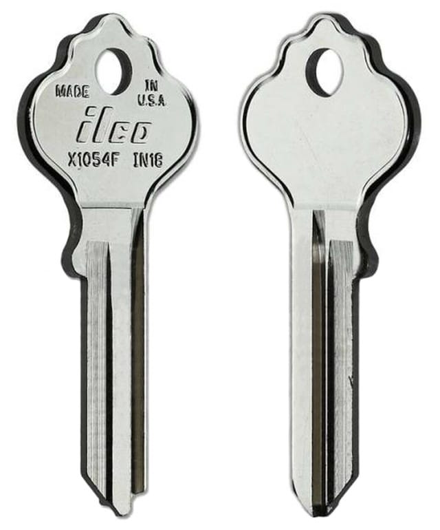 IN18 / X1054F Key Blank – 10/Pack ILCO | Durable Key Blanks for Canadian Homes & Businesses