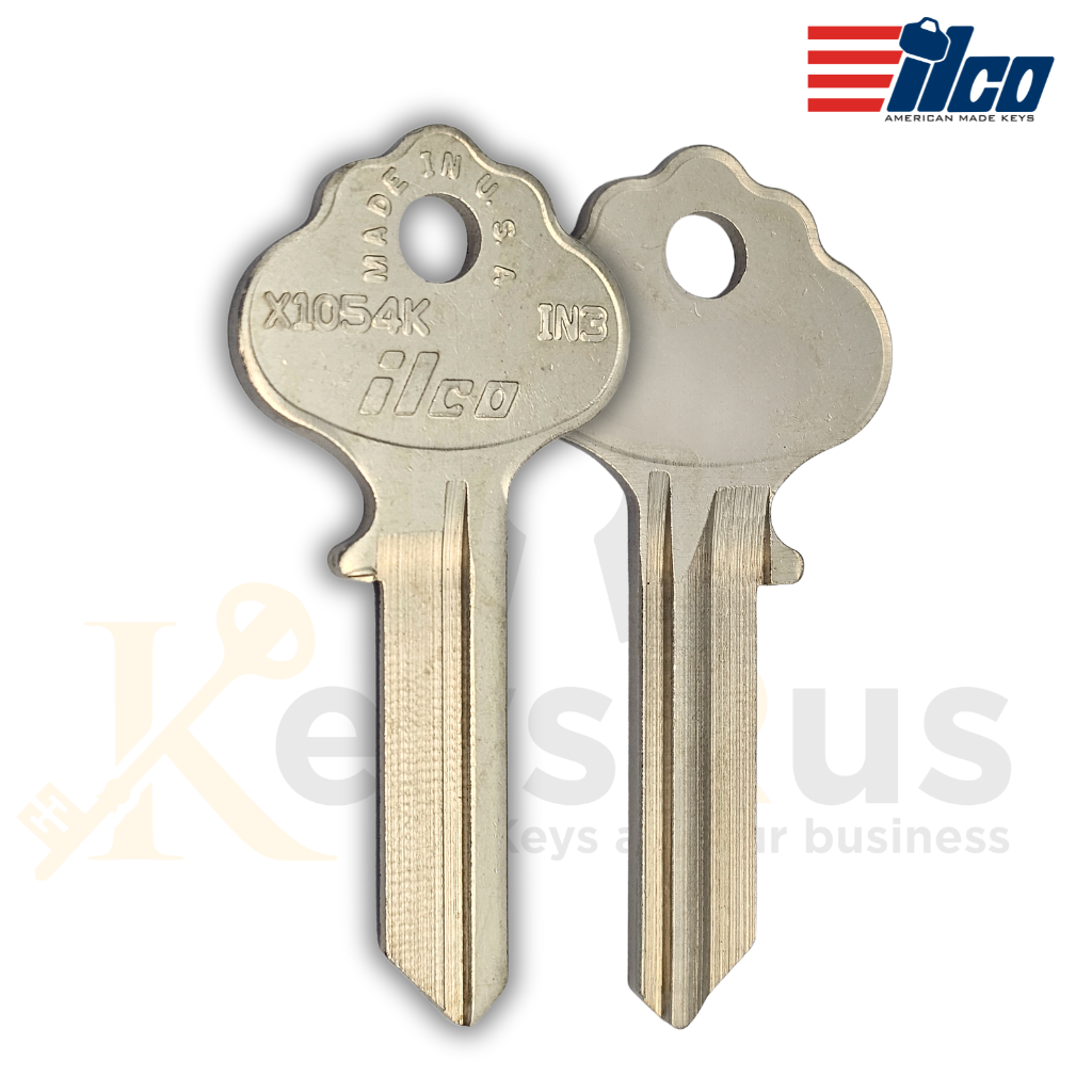 IN3 X1054K Key Blanks – 10-Pack – Durable Brass for Locksmiths & Security
