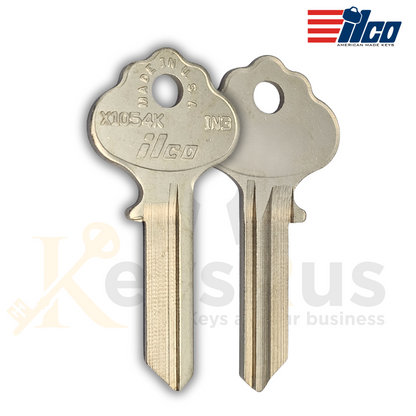 IN3 X1054K Key Blanks – 10-Pack – Durable Brass for Locksmiths & Security