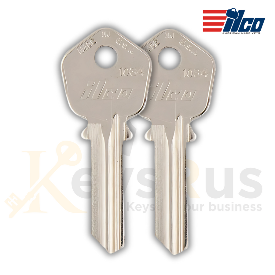 Ilco 1034 Key Blanks, 10-Pack, Compatible with Peterboro Lock Systems