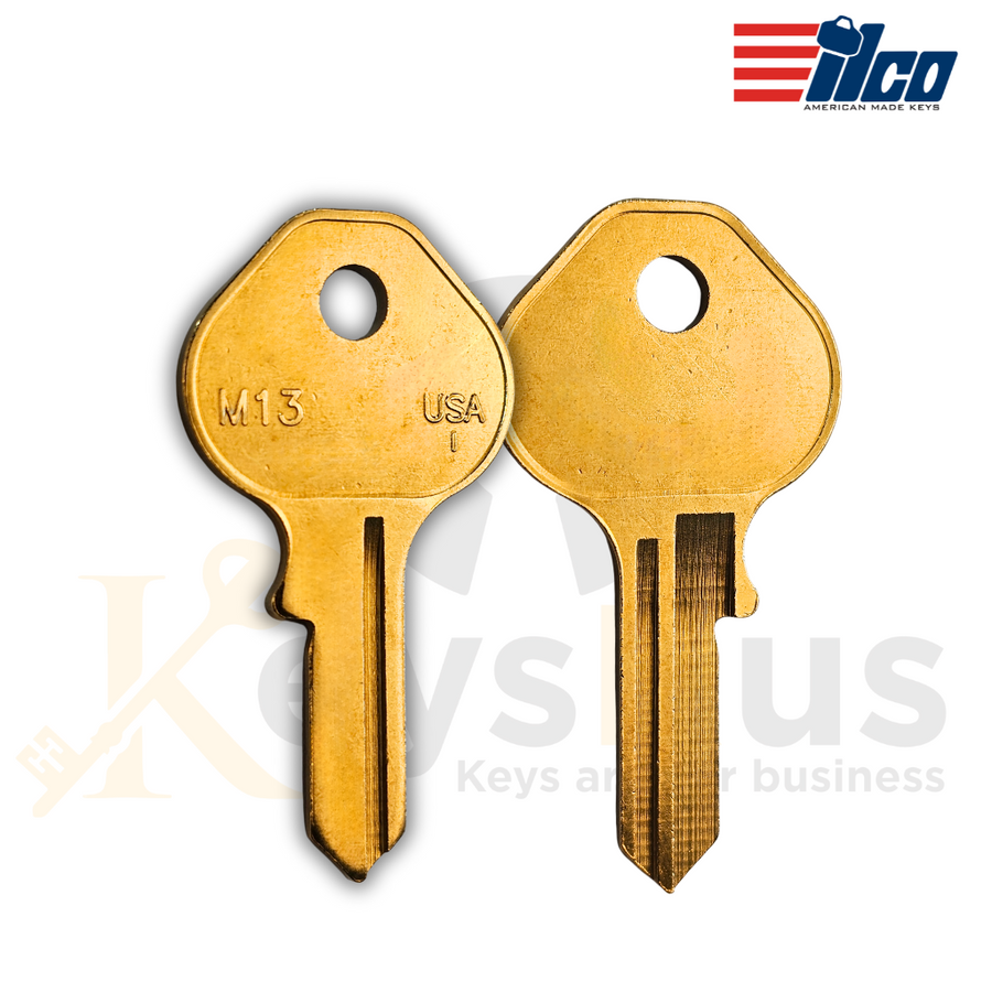 M13, ILCO 1092DS Brass Master Key Blank - 10 Pack