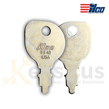 Ilco 1148 Key Blank – Lawn Tractor & Yard Equipment Replacement | Nickel‑Plated Brass (Uncut)