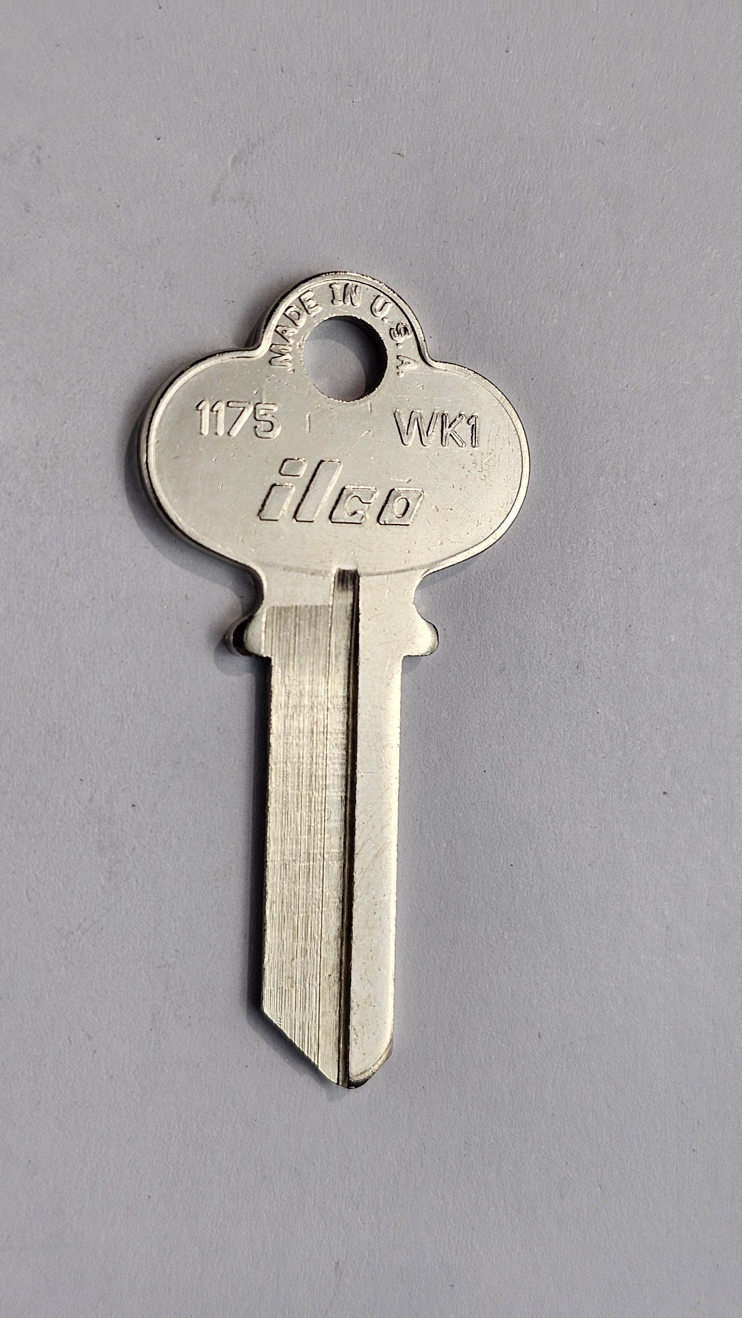 Ilco 1175 / WK1 Key Blank 10-Pack – Premium Nickel-Plated Brass for Weslock and Compatible Locks