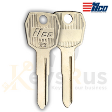 Ilco 1519 Key Blank – Komatsu/Mitsubishi Forklift &amp; Equipment | Nickel‑Plated Brass (Uncut)