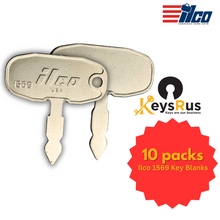 Ilco 1569 Key Blank – Precut Nickel-Plated Brass for Ford &amp; Tractor Equipment 10 pack