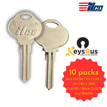 Key Blank for The Club Steering Wheel Lock – Compatible with Ilco 1573A, EZ CLB1, Jet CB1, JMA CLB-1D, Silca CLU1R 10 Pack