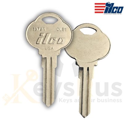 Key Blank for The Club Steering Wheel Lock – Compatible with Ilco 1573A, EZ CLB1, Jet CB1, JMA CLB-1D, Silca CLU1R 10 Pack