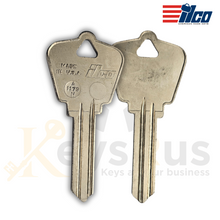 Ilco A1179N (Arrow 91N) Key Blanks – 10 Pack for Arrow Sectional N Systems | Nickel‑Plated Brass (Uncut)