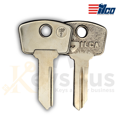 Silca ISP2 / Ilco ISP2 Key Blank – Harley-Davidson & Vintage Motorcycle | Nickel‑Plated Brass (Uncut)