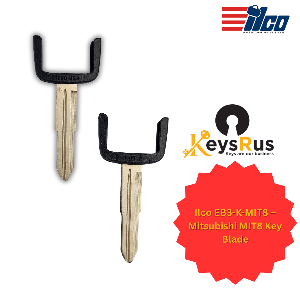 Ilco EB3-K-MIT8 – Mitsubishi MIT8 Key Blade | High-Precision Replacement for Modular Remote Heads