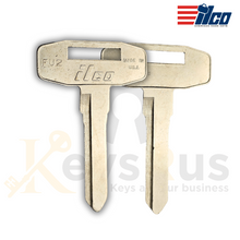 Ilco FU2 Key Blank – Mitsubishi Fuso Truck Replacement | Uncut Nickel‑Plated Brass