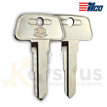 Ilco HD58 Key Blank – Honda Motorcycle Replacement | Premium Nickel-Plated Brass