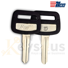Ilco HD70U‑P (X71) Key Blank – Honda &amp; Triumph Plastic‑Head Replacement | Uncut Nickel‑Plated Brass