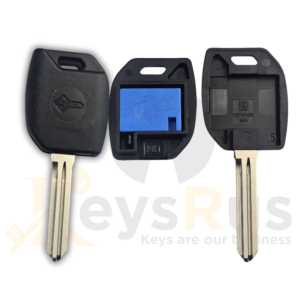 Ilco HYN14RMH – Transponder Key for Hyundai & Kia | Electronic Cloning Key for 2000–2010 Models | 5 pack