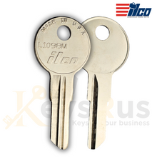 Ilco L1098M (Bargman BG2) Key Blank – Metal-Head Nickel‑Plated Brass (Uncut)